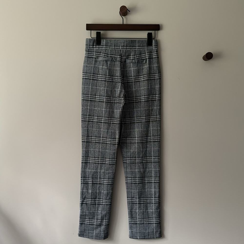 CROSBY BLACK AND WHITE PLAID PULL ON PANTS / TROUSERS SIZE SMALL - Picture 2 of 7